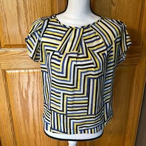 Liz Claiborne Striped Blouse, Size Petite Medium